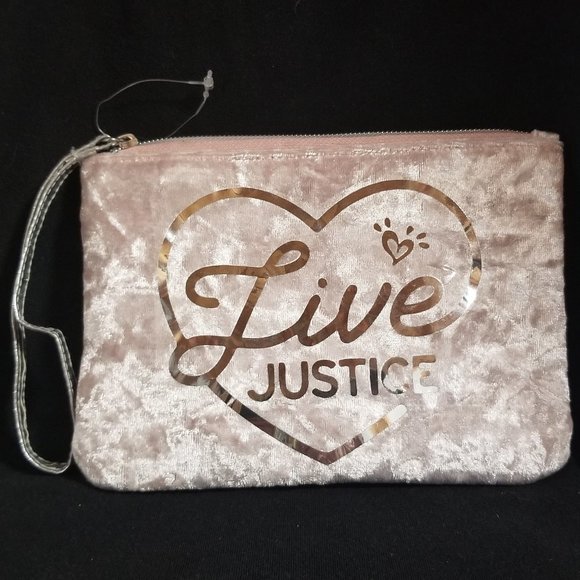 GIRLS LIVE JUSTICE PINK CLUTCH/WRISTLET PURSE - Picture 1 of 5